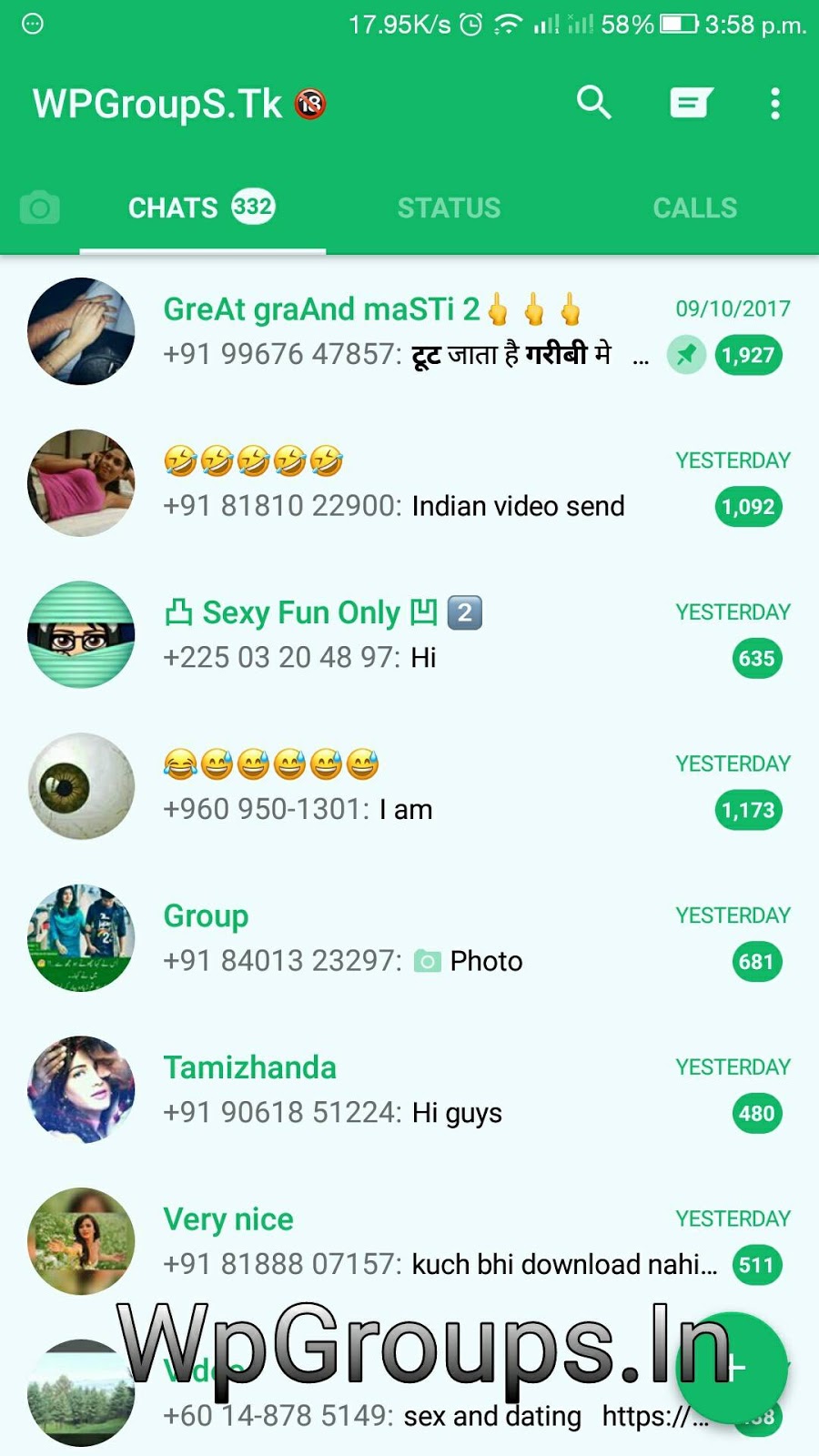 Group whatsapp sex Girl WhatsApp