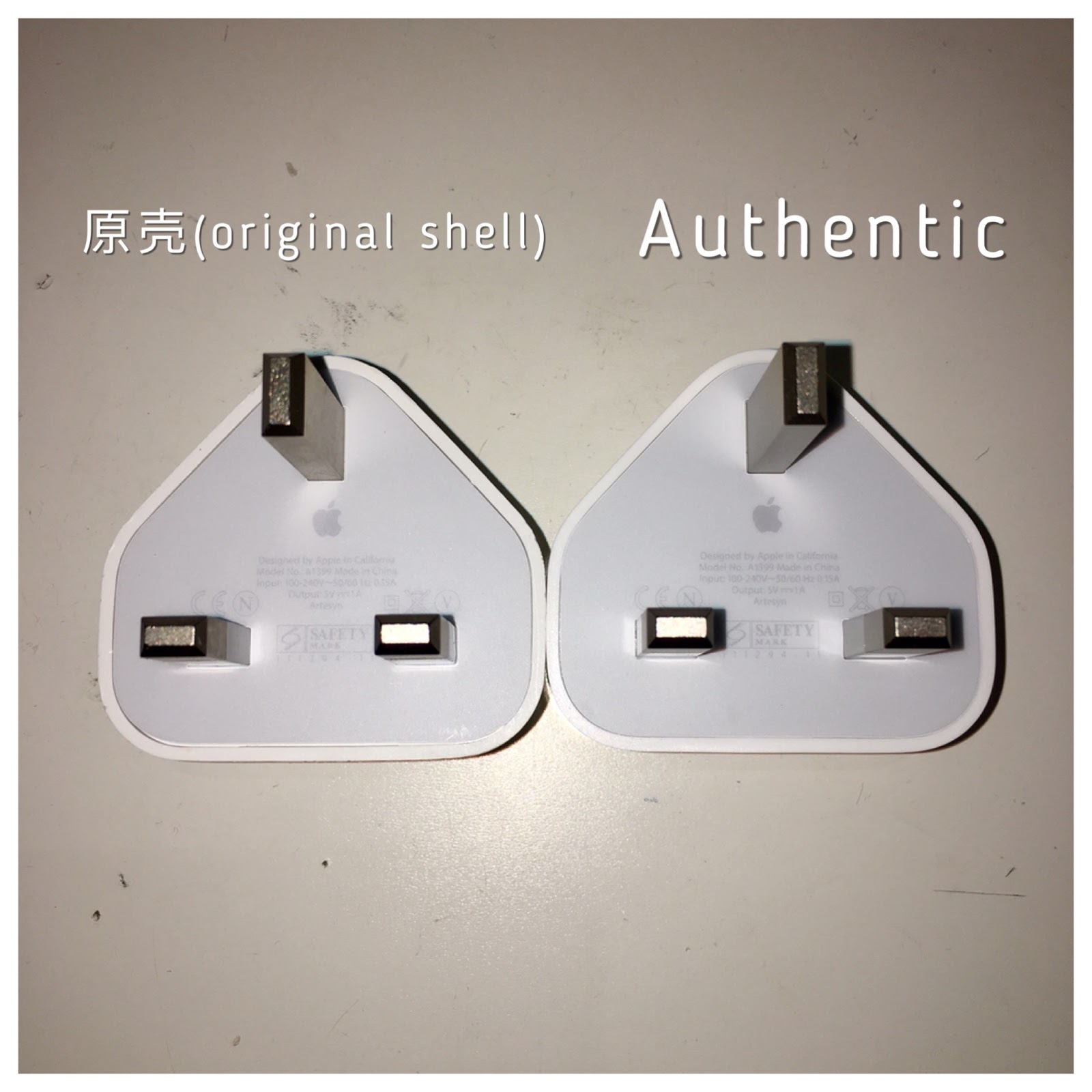 JX's Blog Differentiating between fake and real Apple Power Adapters