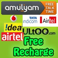 free recharge amulyam airtel idea bsnl vodafone ultoo embeepay