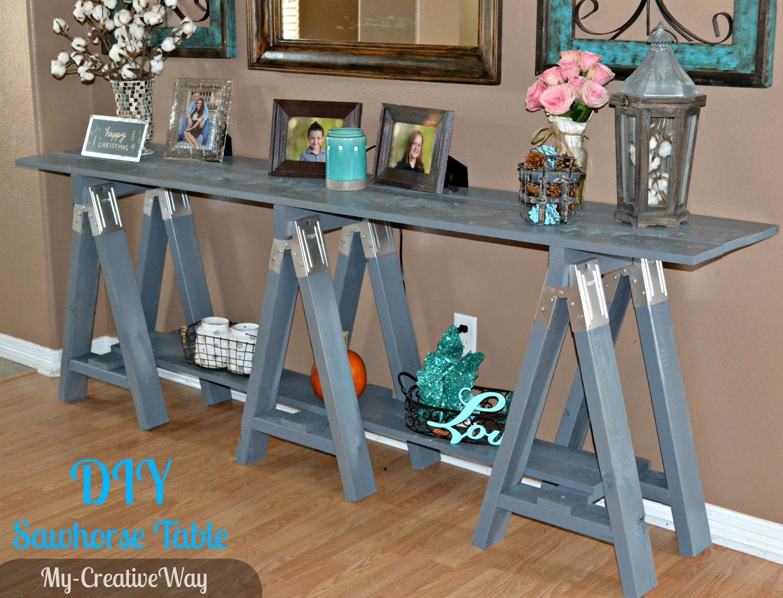 sawhorse legs for diy table my creative way diy sawhorse console table sawhorse legs for diy table my creative way diy sawhorse console table