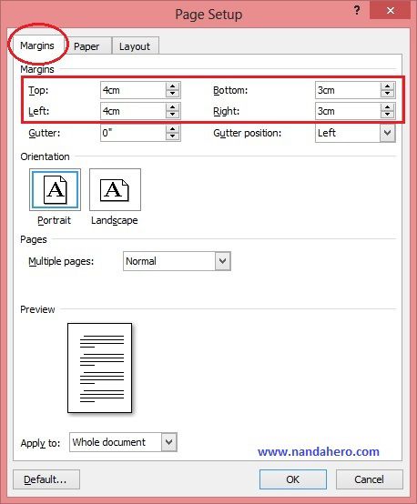 Cara Mengatur Margin Di Microsoft Word Untuk Makalah Skripsi Nanda Hero