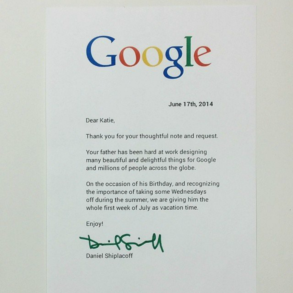 © Story of Everything: Google Letter