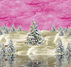 christmas happy snowy holidays winter scene gifs colorful navidad holiday aim4beauty deviantart hermosos mirta