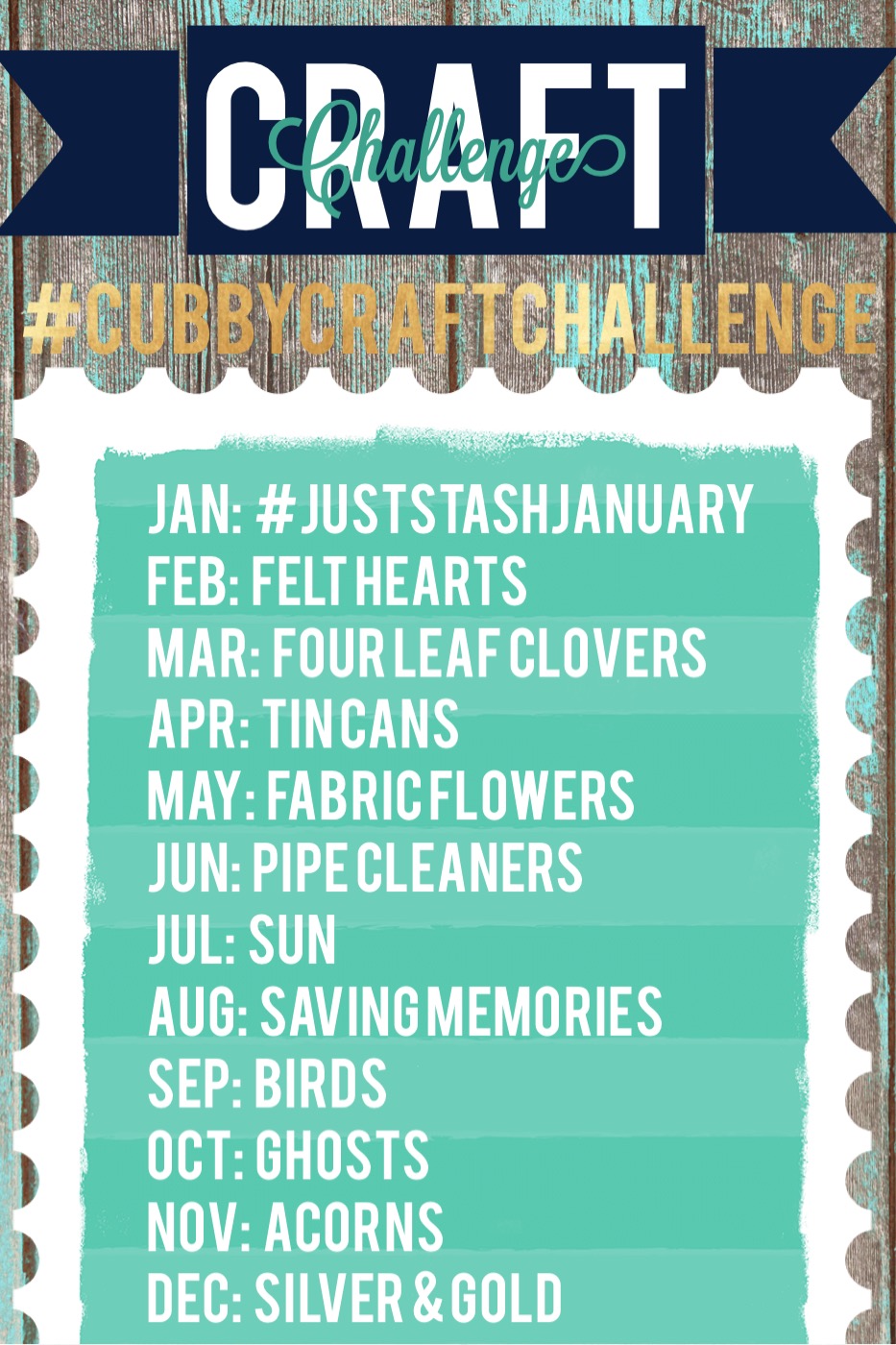 The Creative Cubby 2016 Craft Challenge CubbyCraftChallenge
