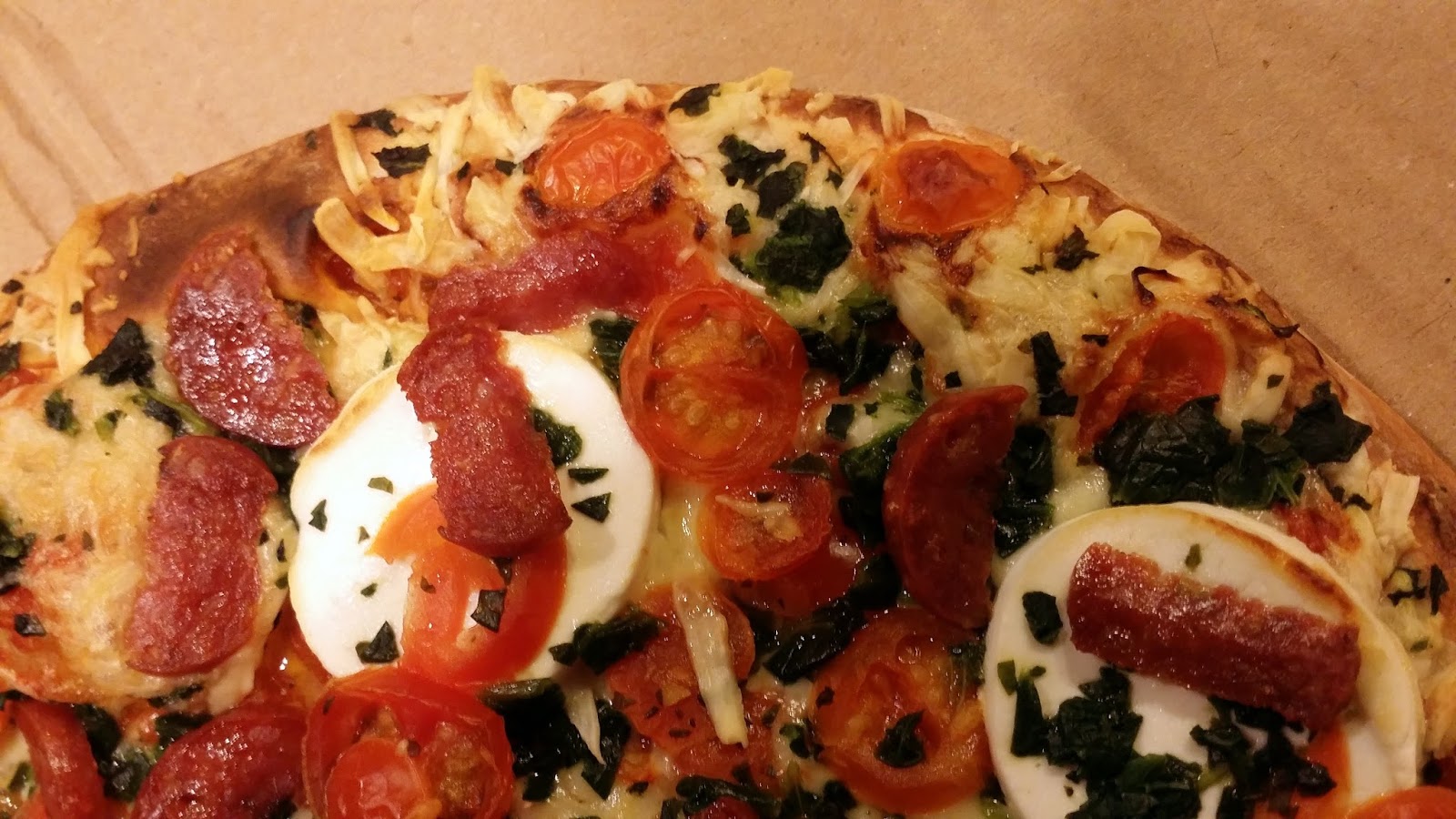 Pizza Quixote Review Specially Selected Stone Baked Pizza Spinach