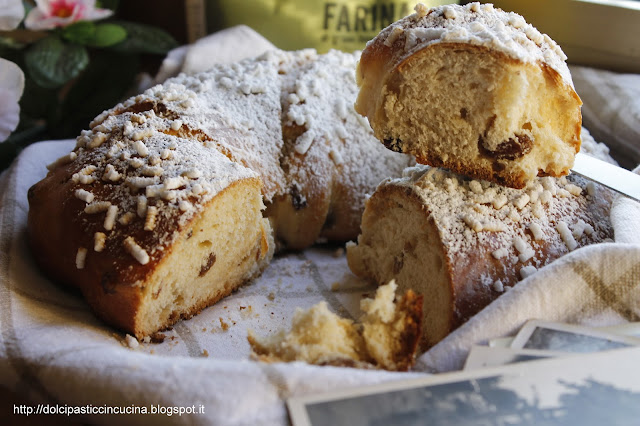 i dolci della nonna: pane dolce con l'uvetta 