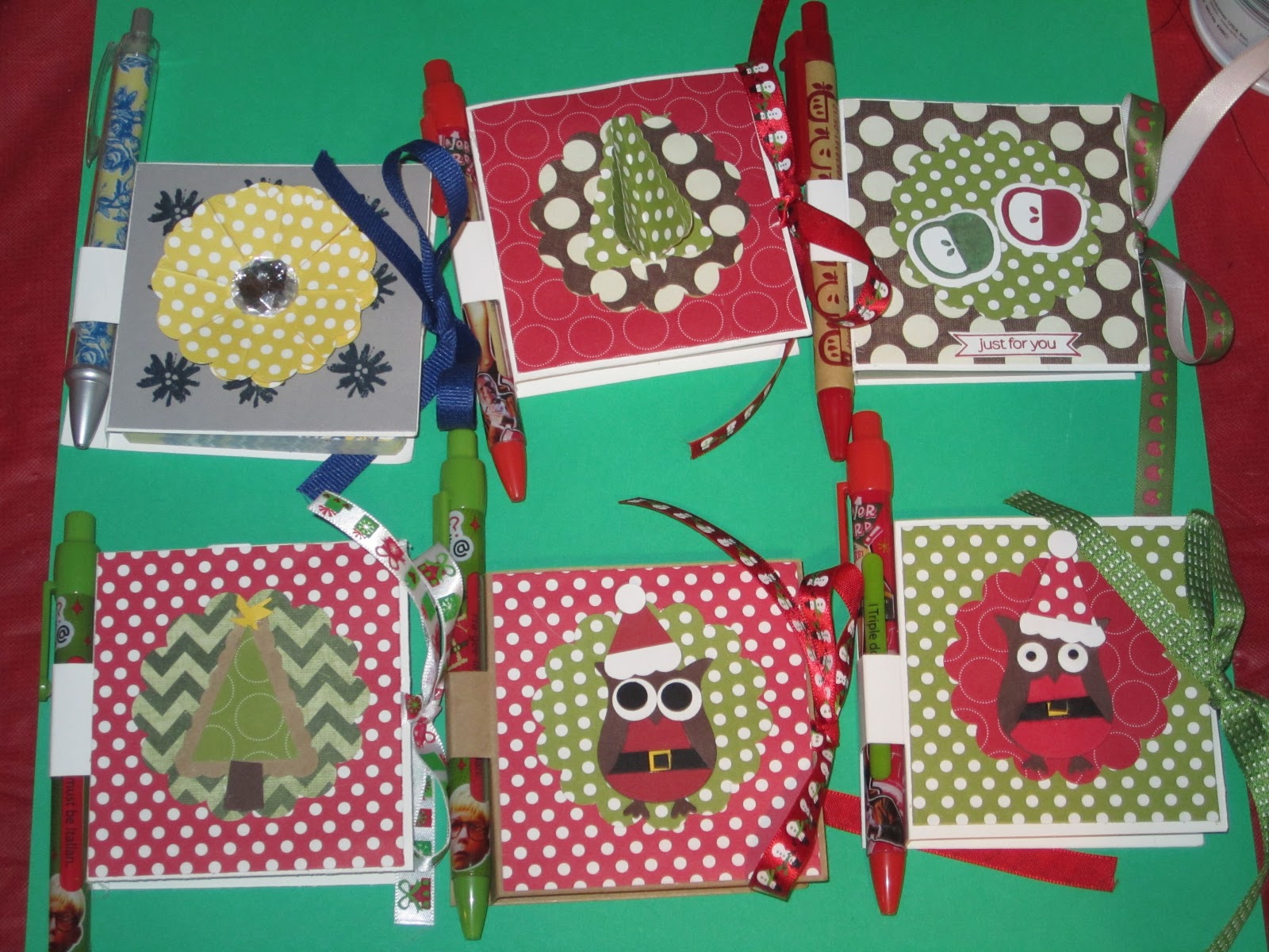 Creative Me..... Post it note covers with pen holders.