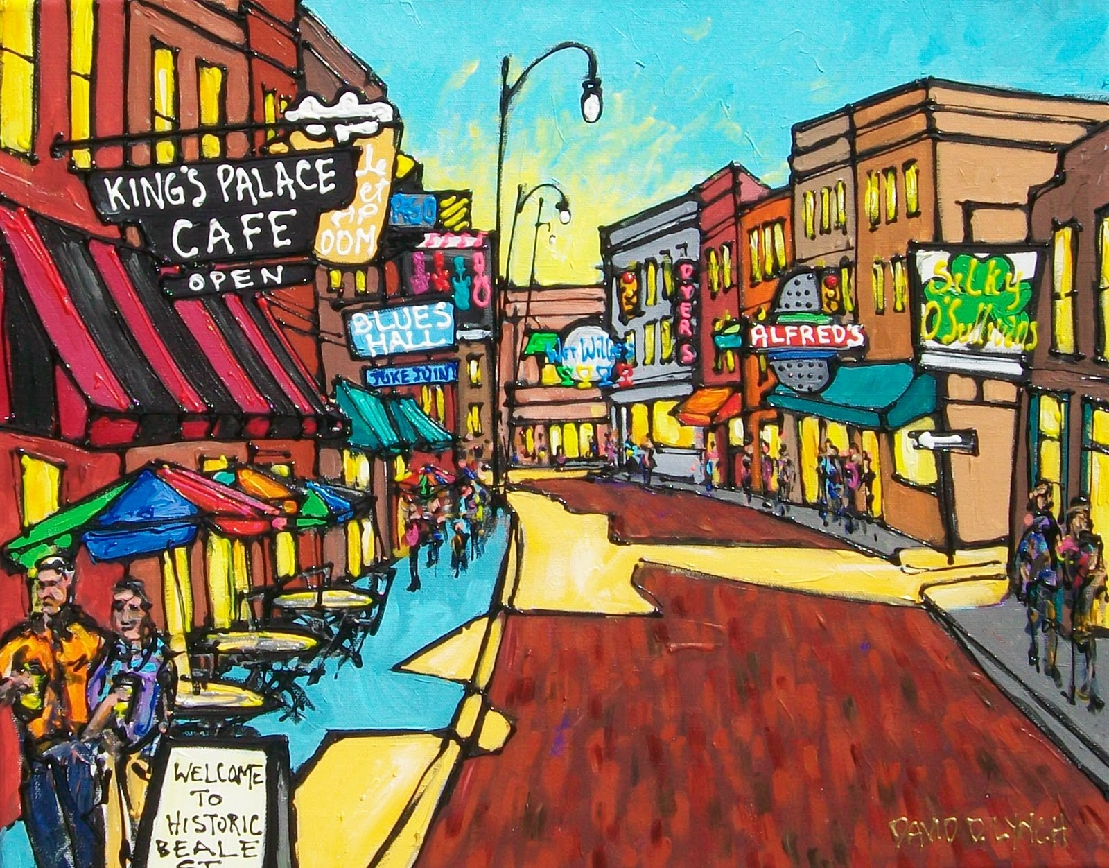 David Lynch Art New 16" x 20" Originals Memphis & New Orleans