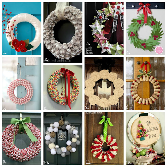 Christmas, crafts, DIY, desserts, 100, wreaths