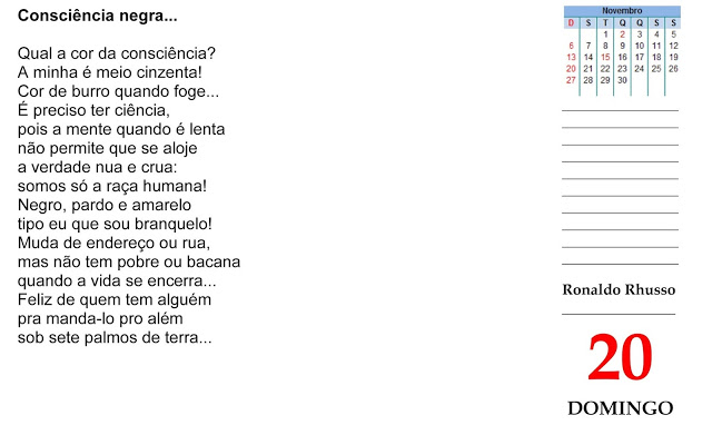 A SÓS COM A POESIA...: CONSCIÊNCIA NEGRA