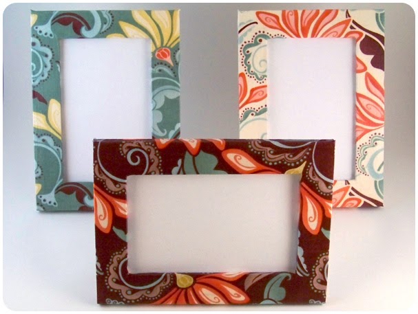 how to make a fabric covered picture frame