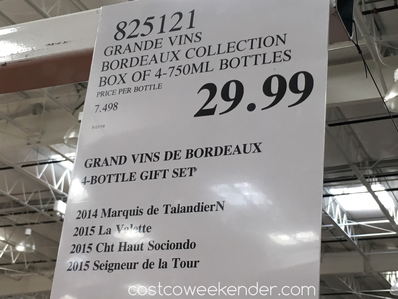 Grands Vins de Bordeaux Wine Collection (box of 4) Costco Weekender