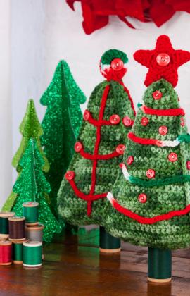Pattern to make Christmas ORNAMENTS  BEADED GARLAND ~~ Crochet