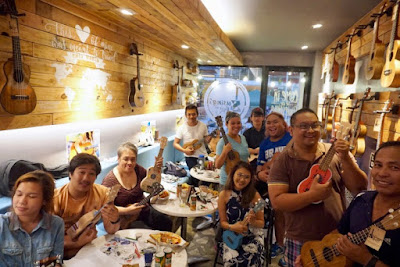 Uke Hub Cafe, Ukulele, Susing's Guitara, Cubano Cebuano, Cafes in Cebu, Cafes in Lapu-Lapu, Kiddie Rodaje, Caloy Juapo, ukulele lessons, ukulele painting, Cebu Food Blog