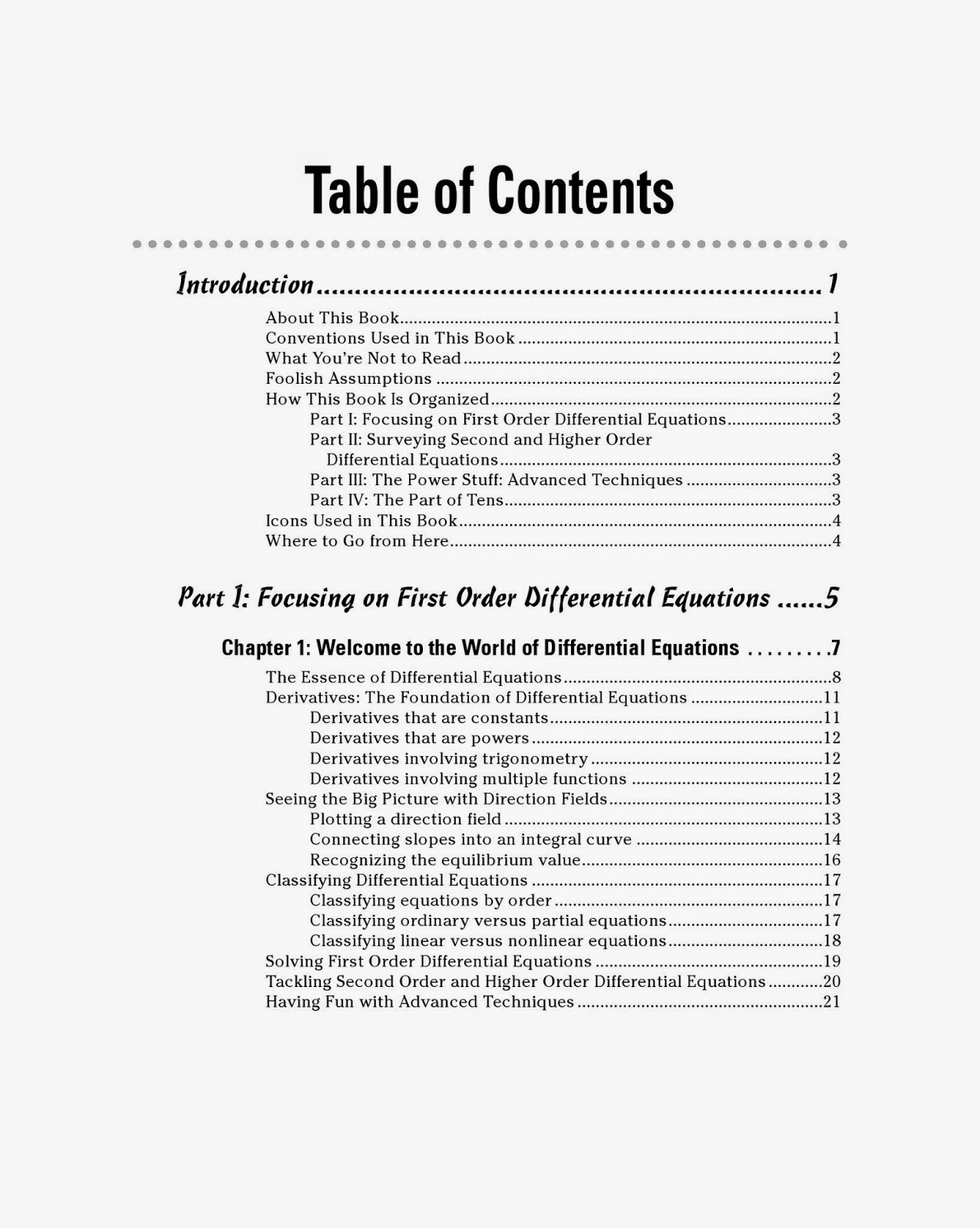 Differential Equations For Dummies (045) Free EBooKsLivres Gratuit