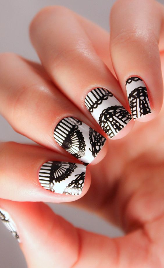 Five Amazing Lace Nail Art Designs - trends4everyone