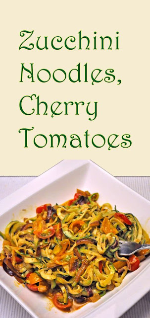 Zucchini Noodles with Cherry Tomatoes