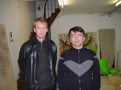Klaus Guingand and Fabrice Hyber -  2004 - Paris - France. At, Fabrice Hyber