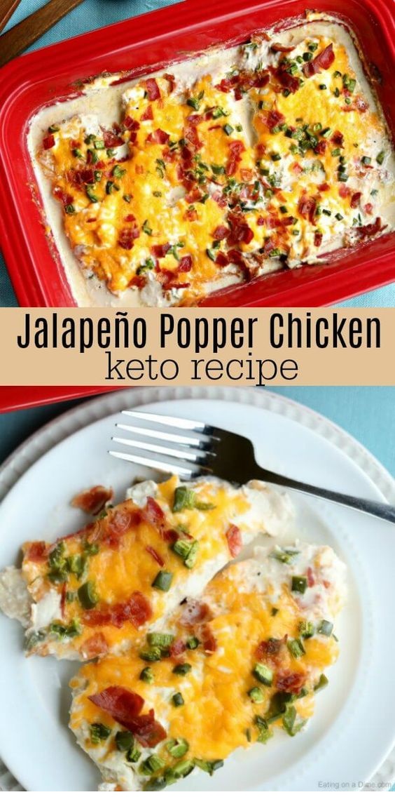 Keto Jalapeno Popper Chicken