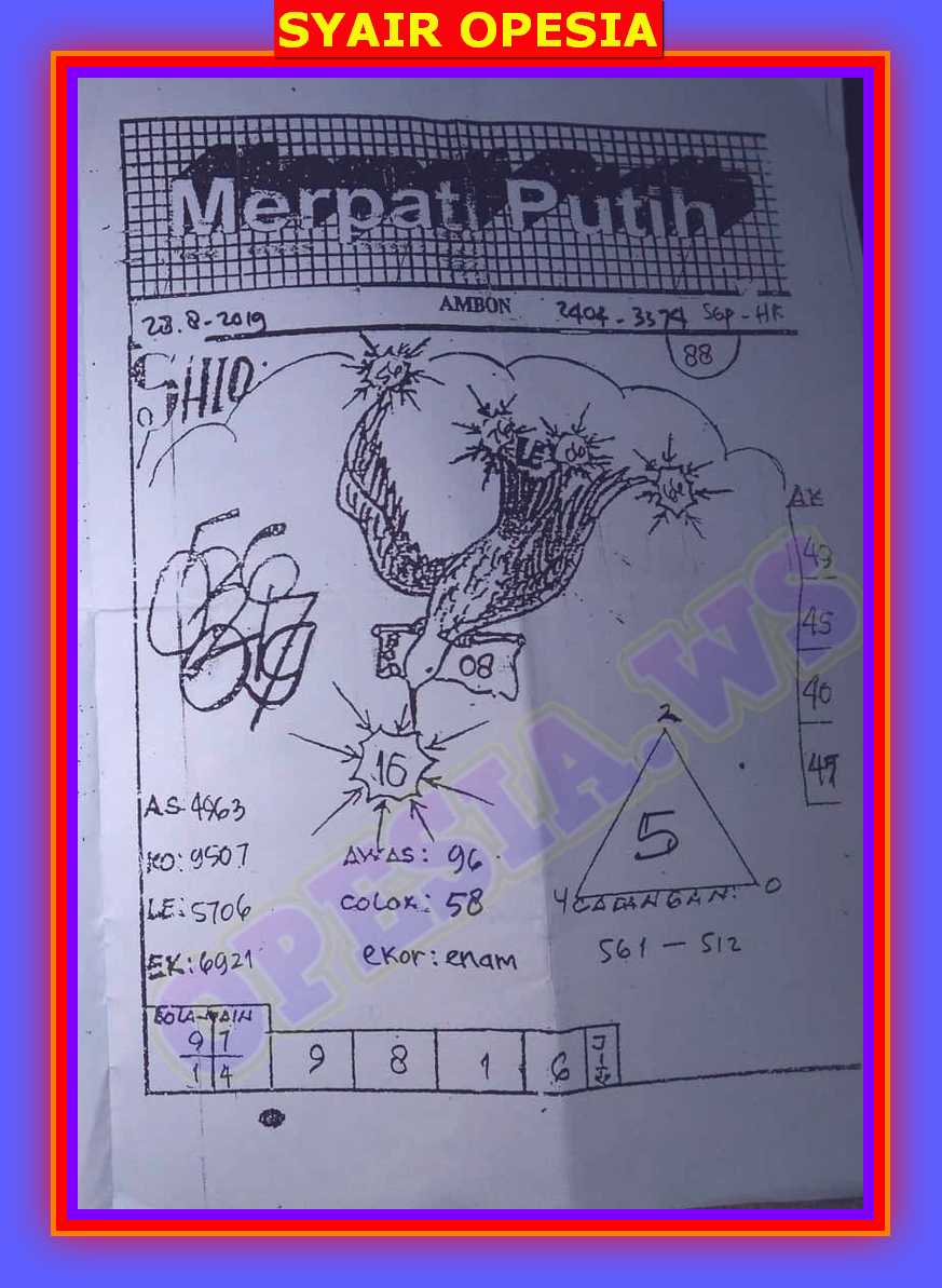 1 New Message Kode Syair Hongkong 28 Agustus 2019 Forum Syair Togel Hongkong Singapura Sydney