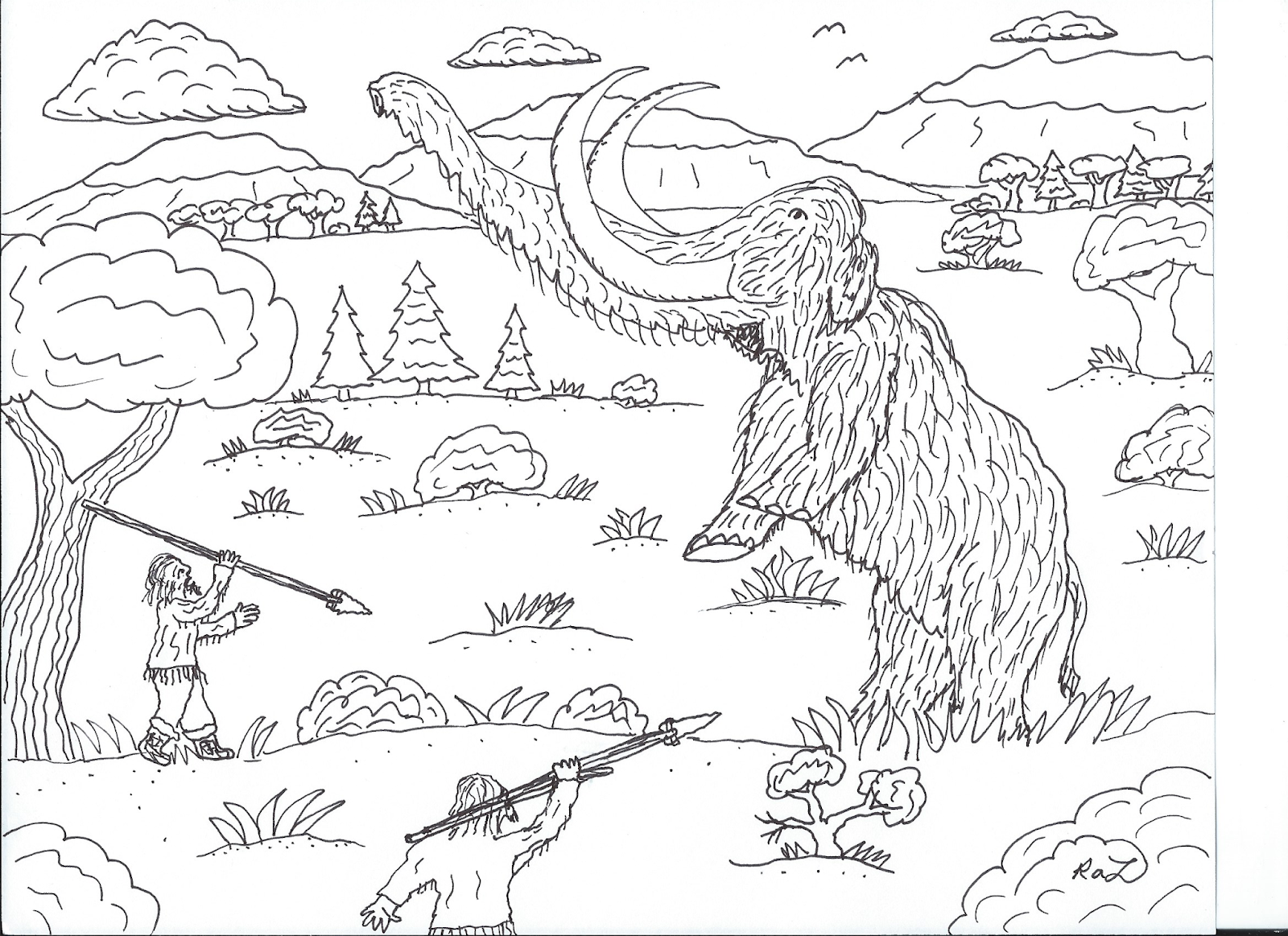 Robin's Great Coloring Pages Prehistoric Mammals with Modern Mammals