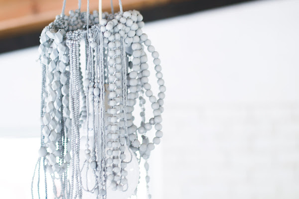 Cómo hacer una Lámpara con collares diy
