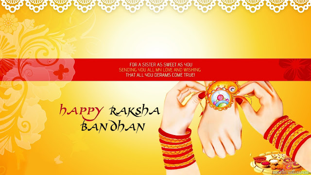 Happy Raksha Bandhan Greeting Cards Messages with Images Free Download
