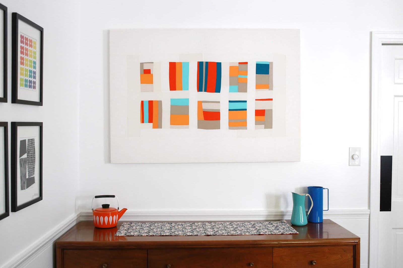 In Color Order Improv Pieced Wall Art