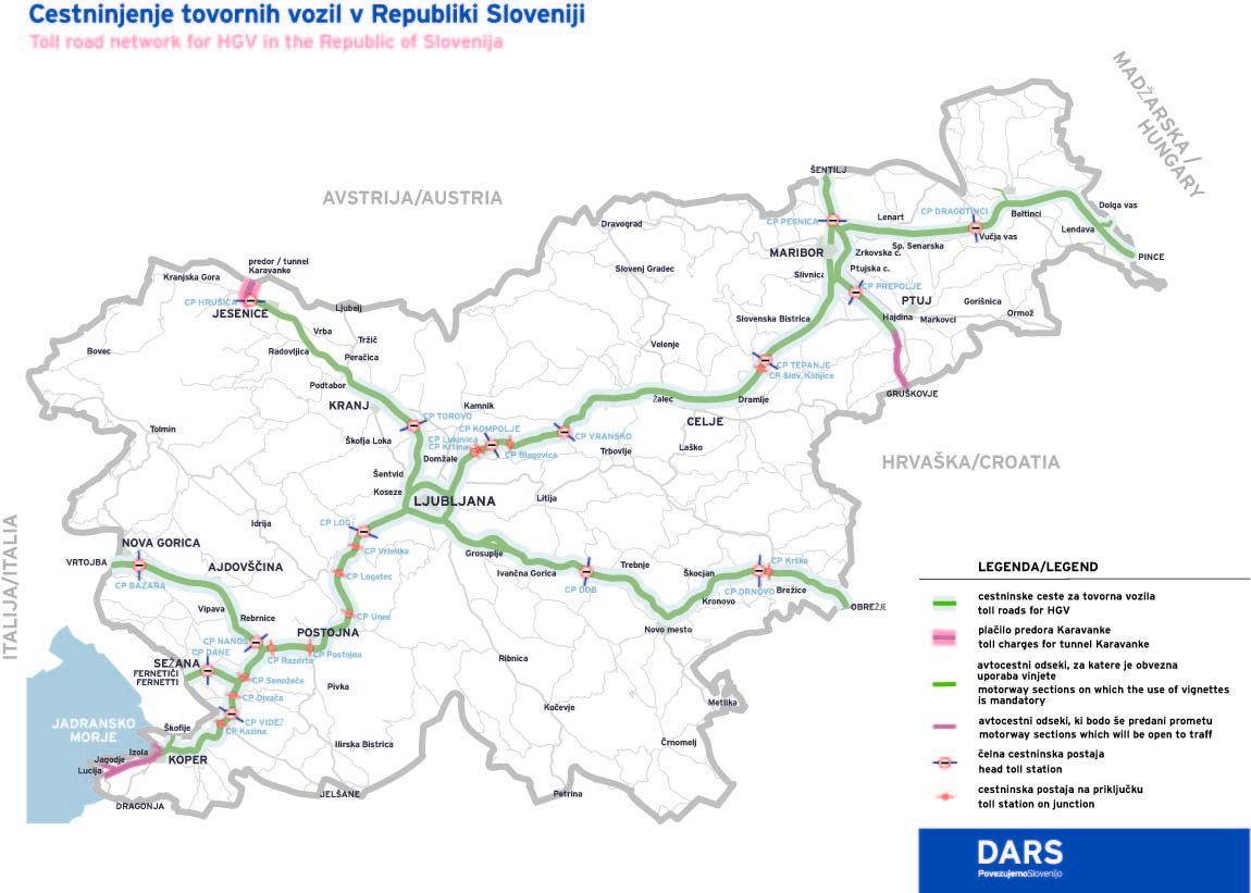 Road Pricing Slovenia to have network heavy vehicle toll in 2017
