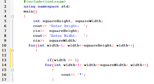 how to square a number in c++