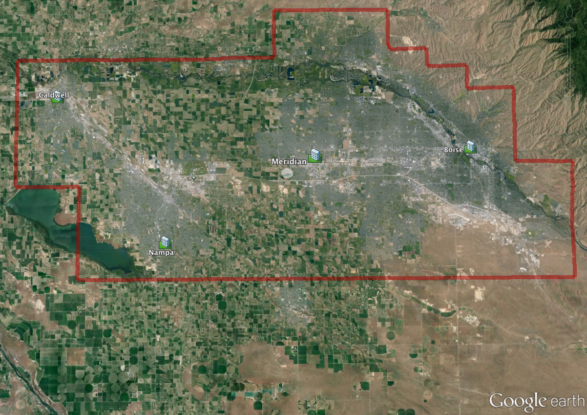 Gary O. Grimm New Boise and other Idaho Cities Google Earth 3D imagery has just available.