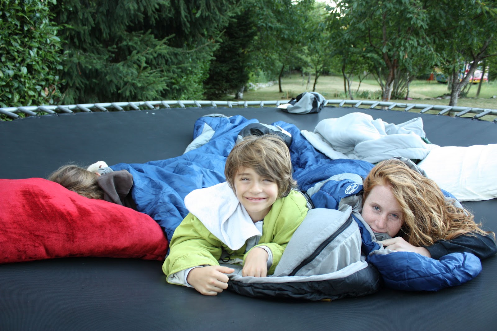 picture Daci&hellip;: It&rsquo;s always FUN sleeping on the trampoline!