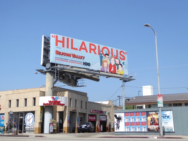 Silicon Valley season 4 Emmy nominee billboard West L.A. Silicon Valley season 4 Emmy nominee billboard