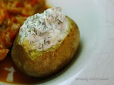 Patatas Asadas Rellenas de Queso y Anchoas