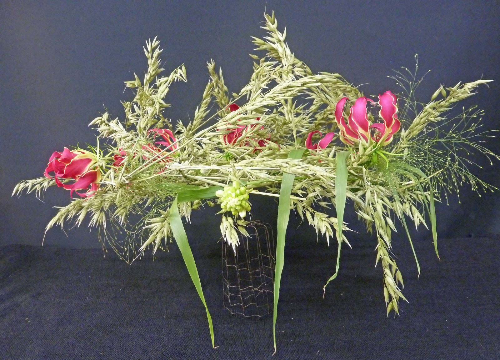 Jenny Gilman Flower Design Rustic Wheat Design