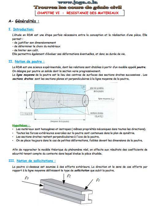 Téléchargez notre cours en PDF sur la résistance des matériaux : Maîtrisez la conception de poutres solides