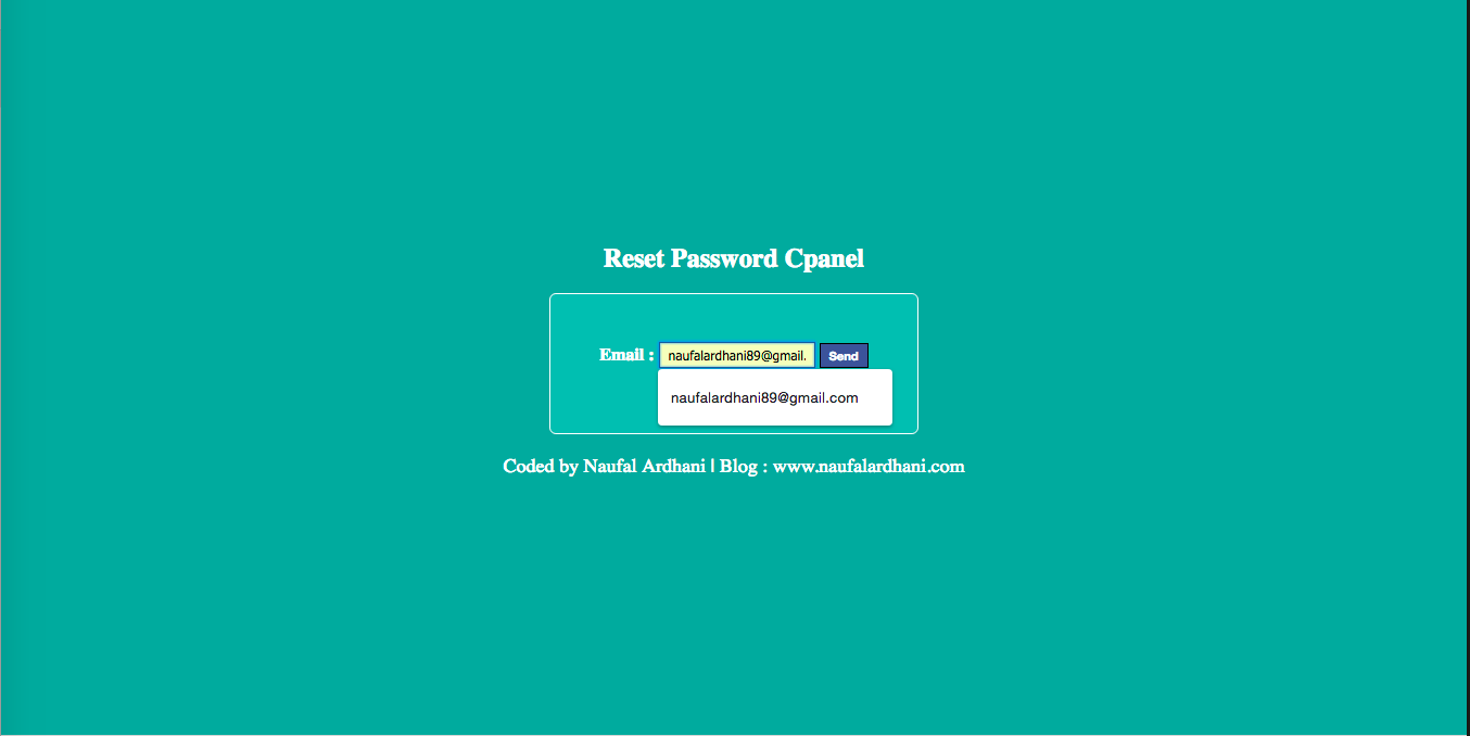Send password reset email. Send password reset email