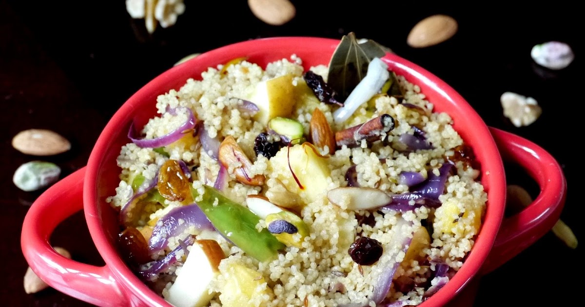 A Peek into My Kitchen Whole Wheat Couscous Pilaf with Fruits and Nuts Day 104