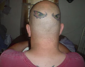 Bald Head Tattoo Design Photo Gallery - Bald Head Tattoo Ideas