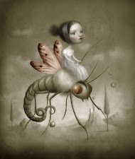Girl riding insect