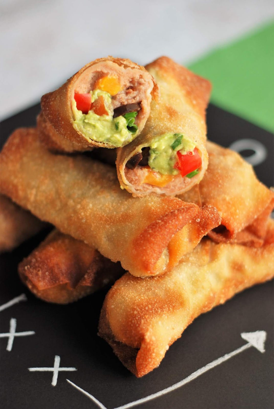 Fleur DeLectable Seven Layer Dip Egg Rolls