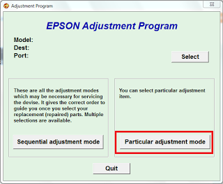 How to reset the TX300F Epson Stylus Office printer 