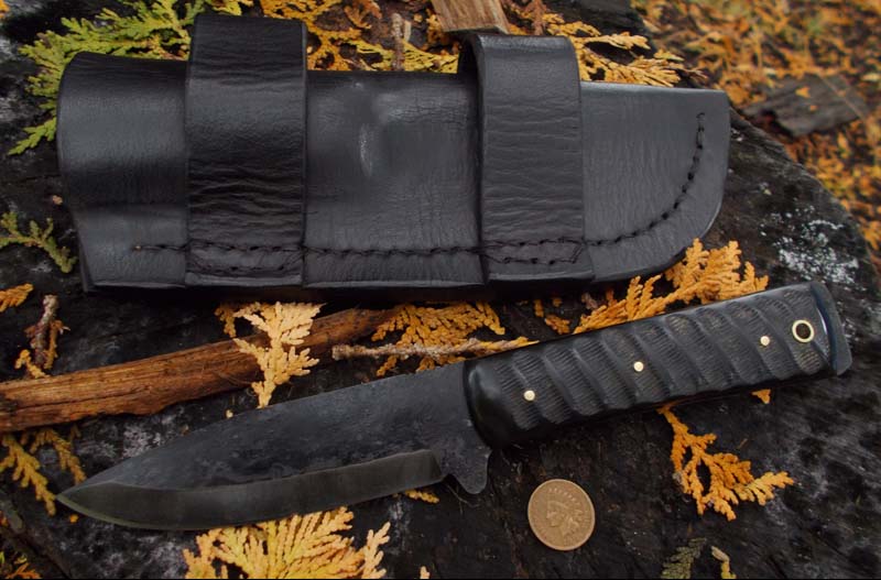 ML Knives Blog Fighter Style knife with Horizontal Belt Sheath