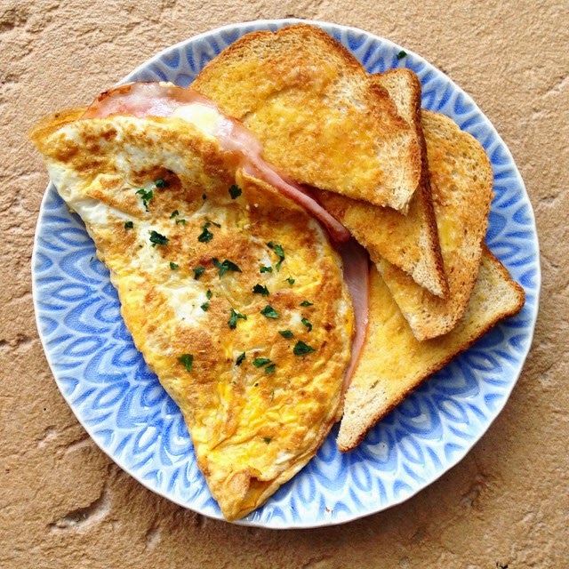 Perfect Ham and Cheese Omelette