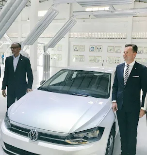 Kagame Azindua Kiwanda Kipya cha Kutengeneza Magari ya Volkswagen