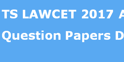 TSLAWCET Question Papers 2017 with Key Paper Eenadu and Sakshi