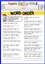 วิชาภาษาอังกฤษ มัธยมต้นเรื่อง Word Order