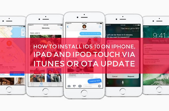 It’s a really simple and different method for installing iOS 10 firmware on iPhone, iPad and iPod touch via iTunes and through OTA(Over The Air).