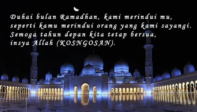 kata rindu bulan ramadhan