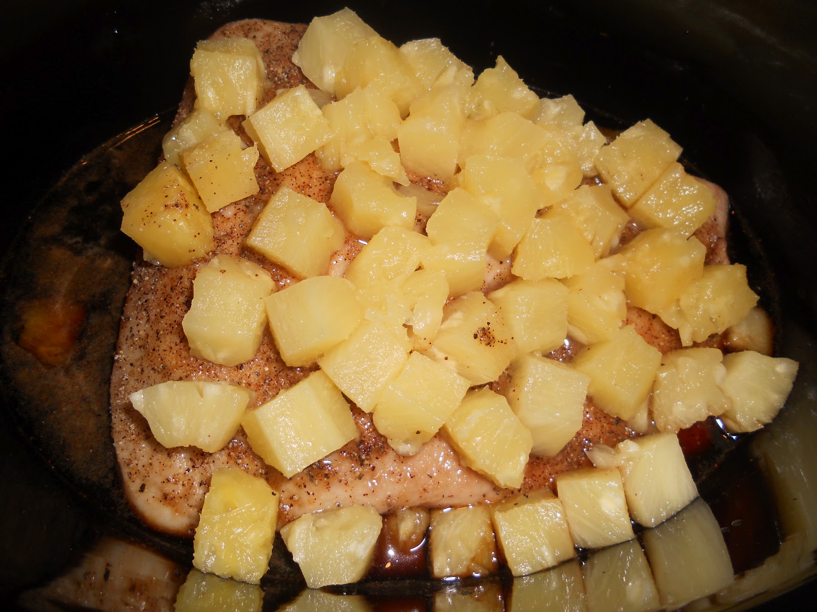 Sisters on a Crocking Mission Pineapple Beef Brisket